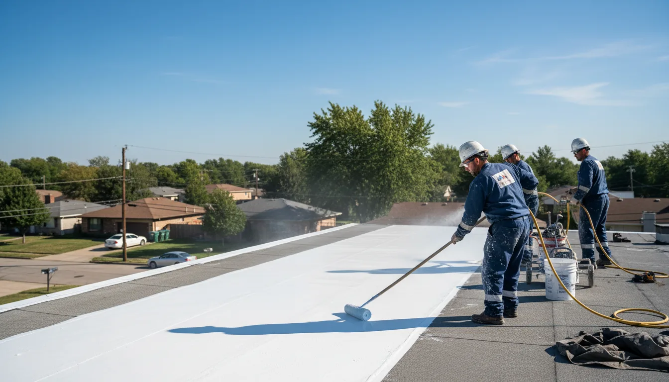Commercial roof coating in Rochester, PA near me